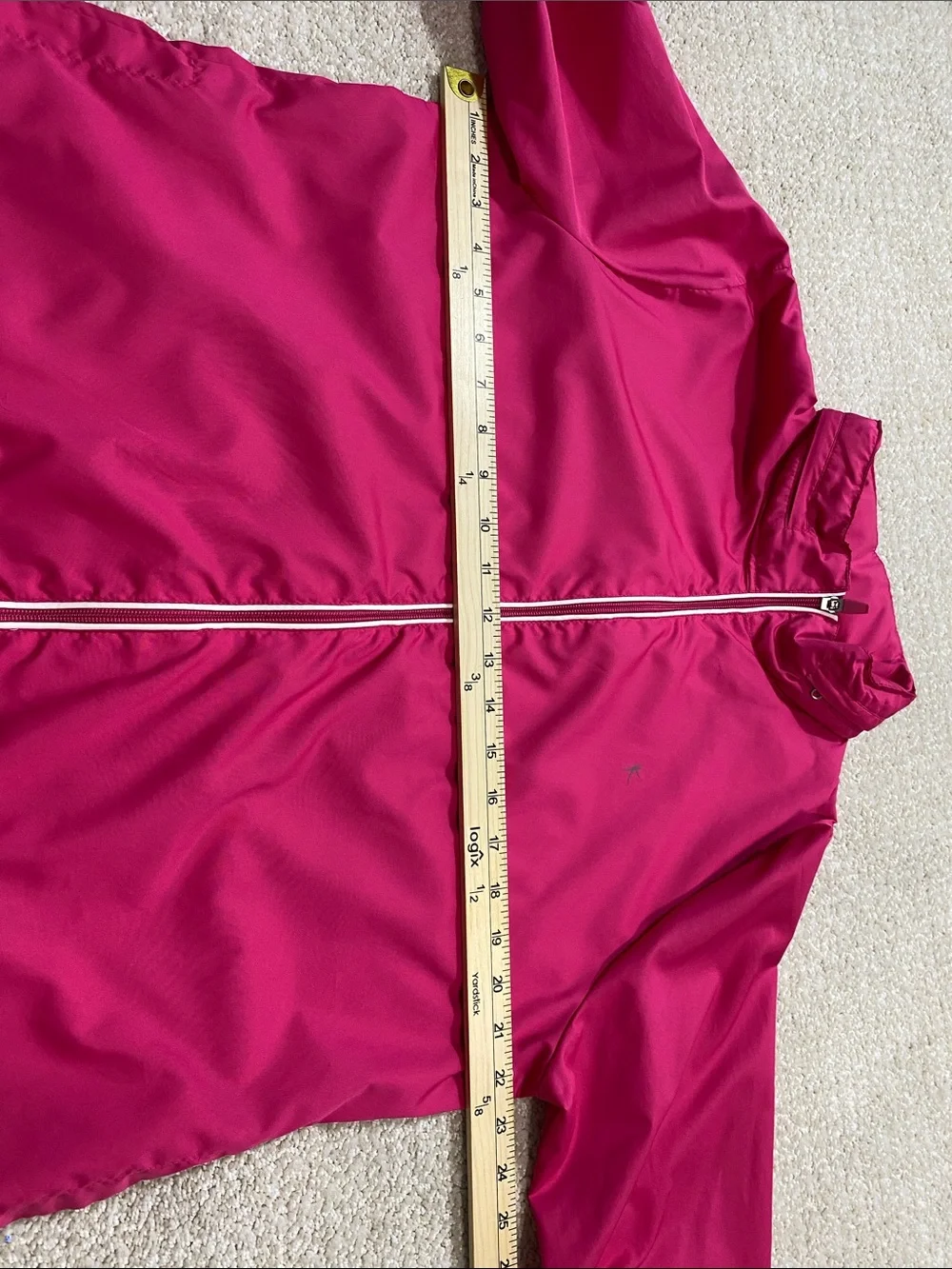 Danskin Now Hot Pink Lightweight Zip-Front Windbreaker Size Xl